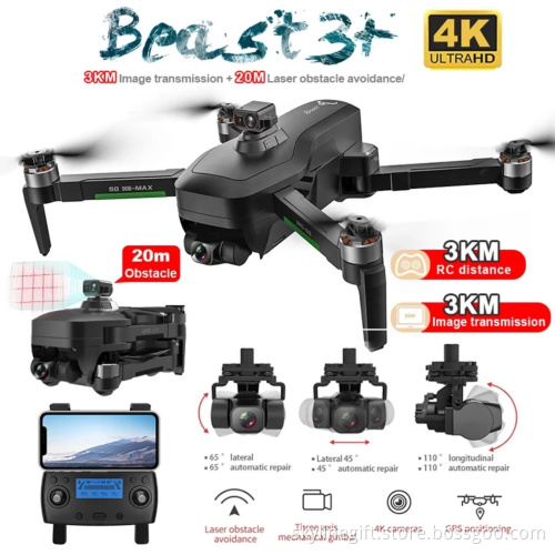 Orignal NEW SG906 MAX1 Beast 3+ 3KM GPS 4K Professional HD Camera 3 Axis Gimbal Automatic obstacle avoidance 5G WIFI FPV Drone